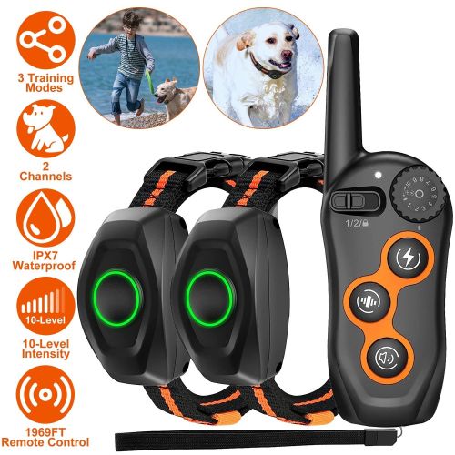 Dog Training Collar with Remote Rechargeable Electronic Shock Collar Dog Training Collar with Remote Rechargeable Electronic Shock Collar