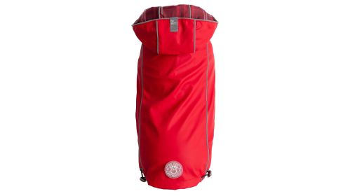 Elasto-FIT Reversible Raincoat w/ Designer Lining - Red (Color: Red, size: 2XS)