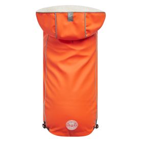 GF PET Elasto-FIT Insulated Raincoat w/ Popcorn Sherpa - Orange (Color: Orange, size: 2XS)