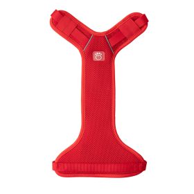 No-choke, breathable, comfortable mesh travel harness - Red (Color: Red, size: XS)