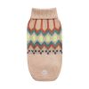 Sculpted Turtleneck Sweater w/ vintage heritage design - Sand