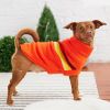 Sculpted Turtleneck Sweater with retro design - Orange